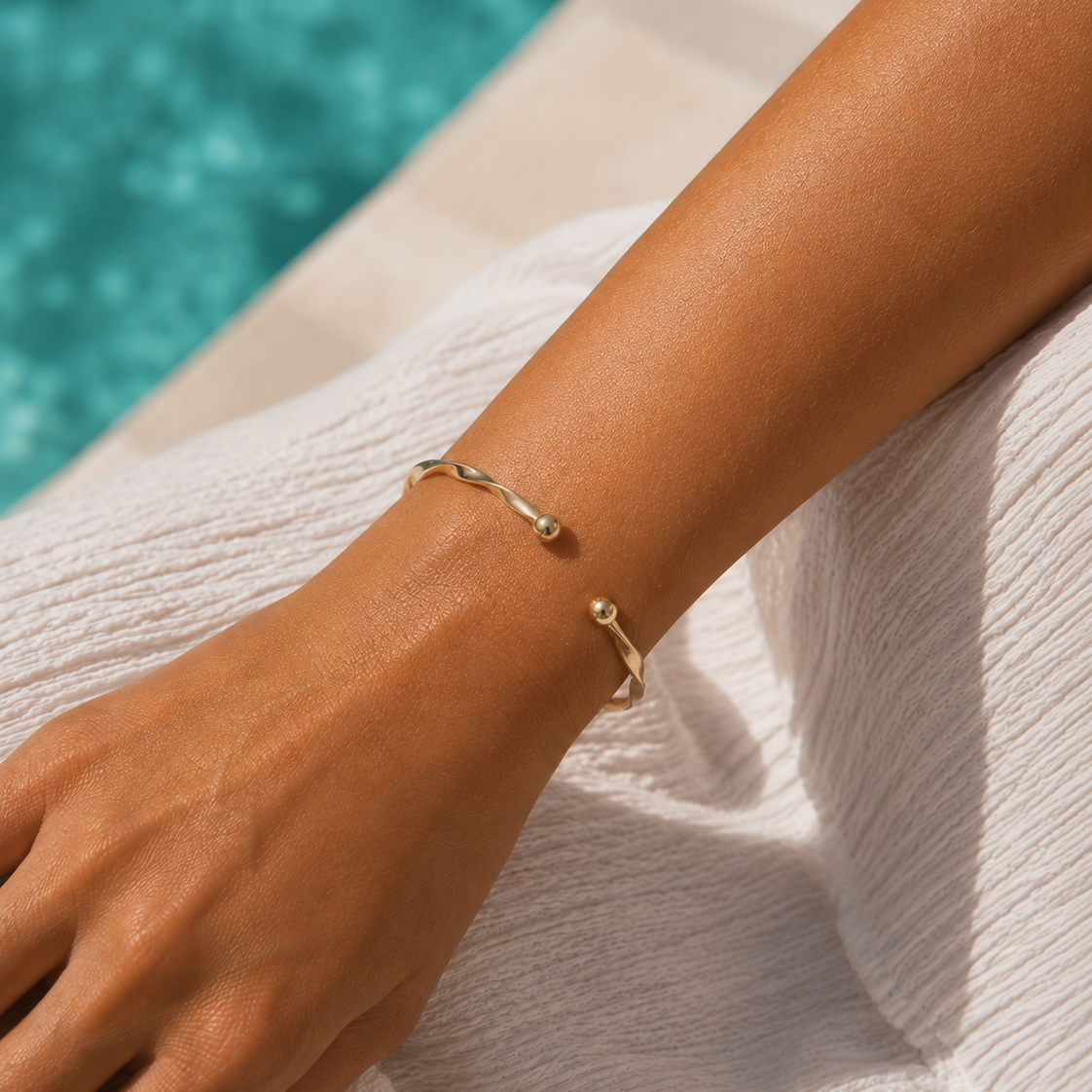 Bracelet Vague Dorée