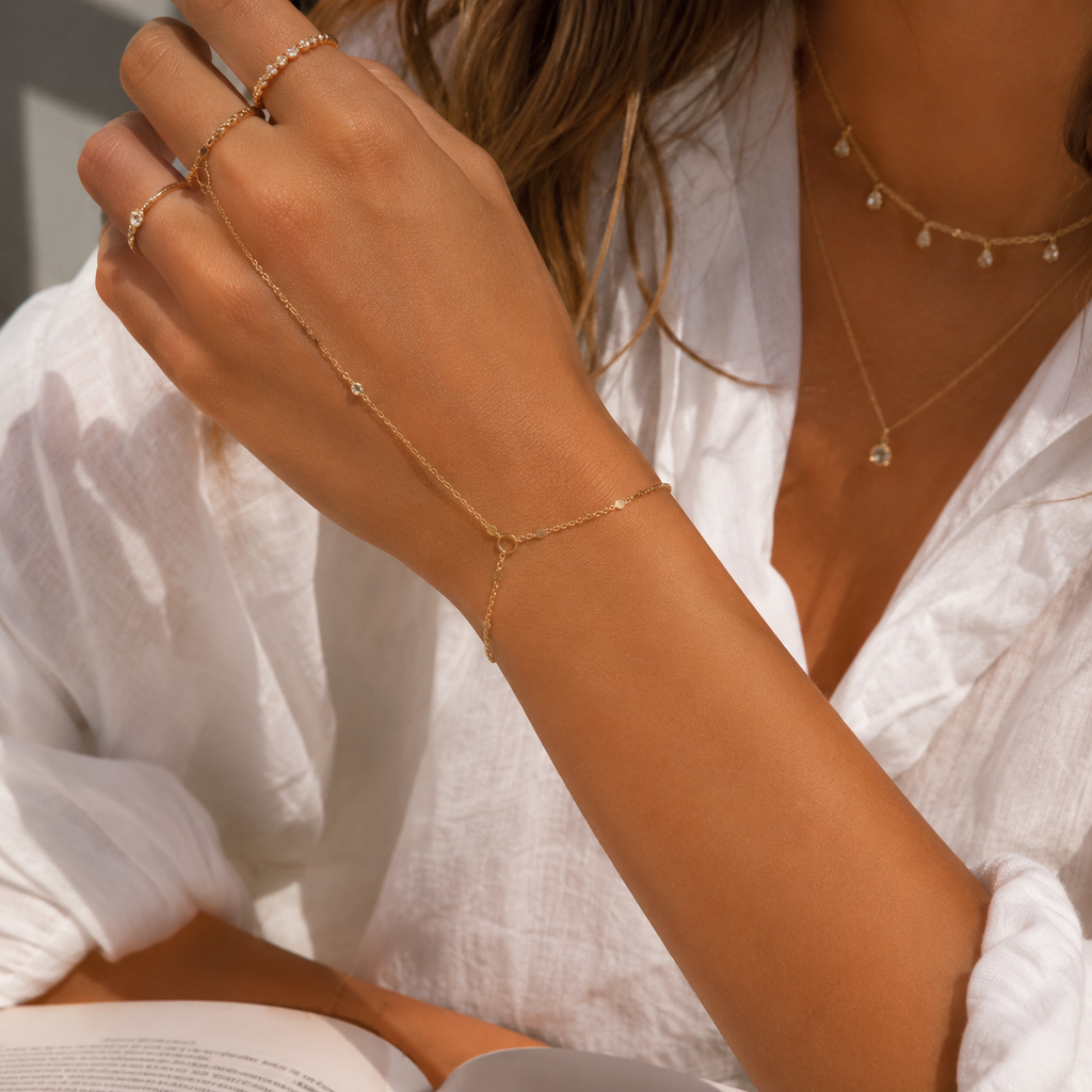 Bracelet de Main Doré